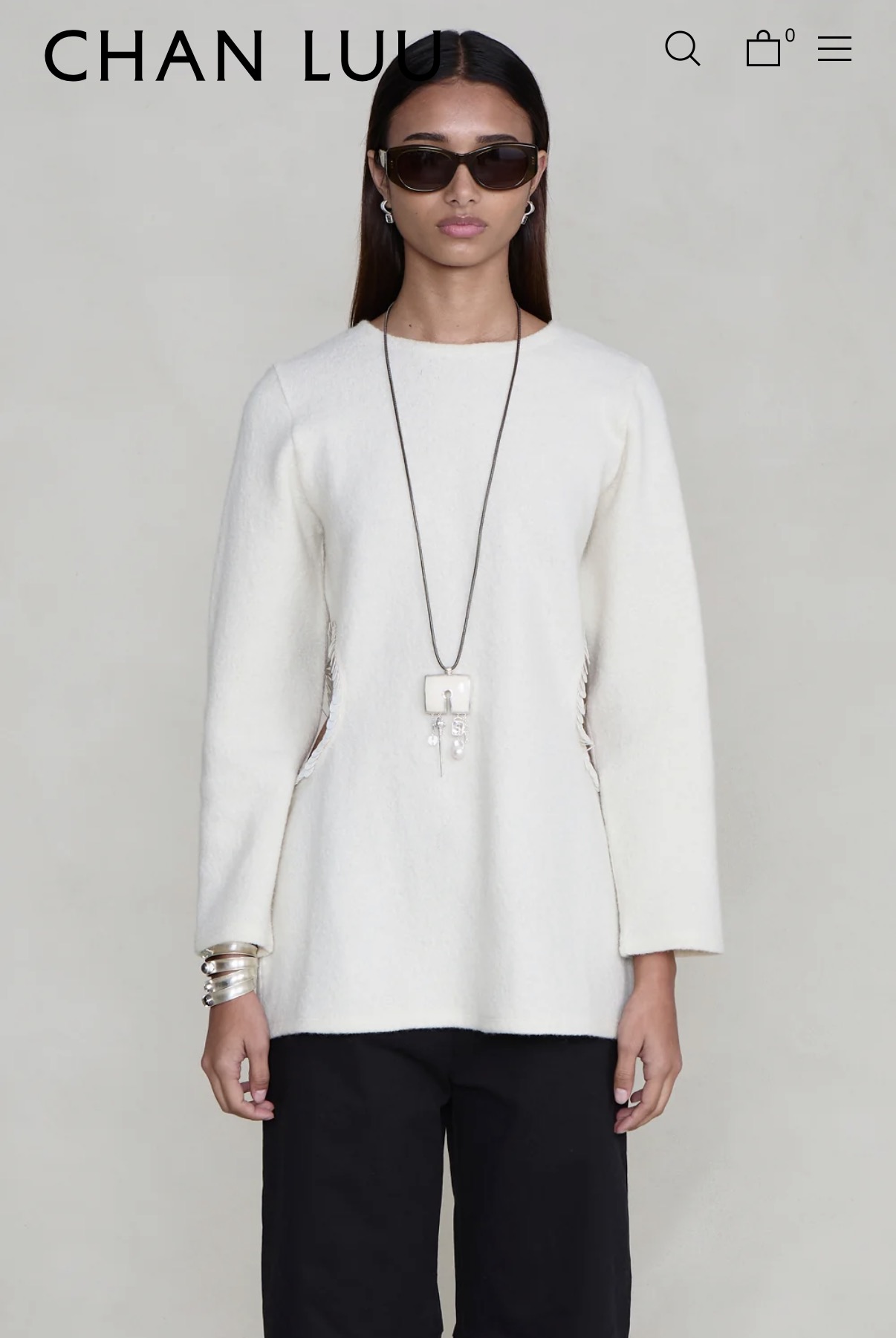 Chan Luu Rib Cage Long Sleeve