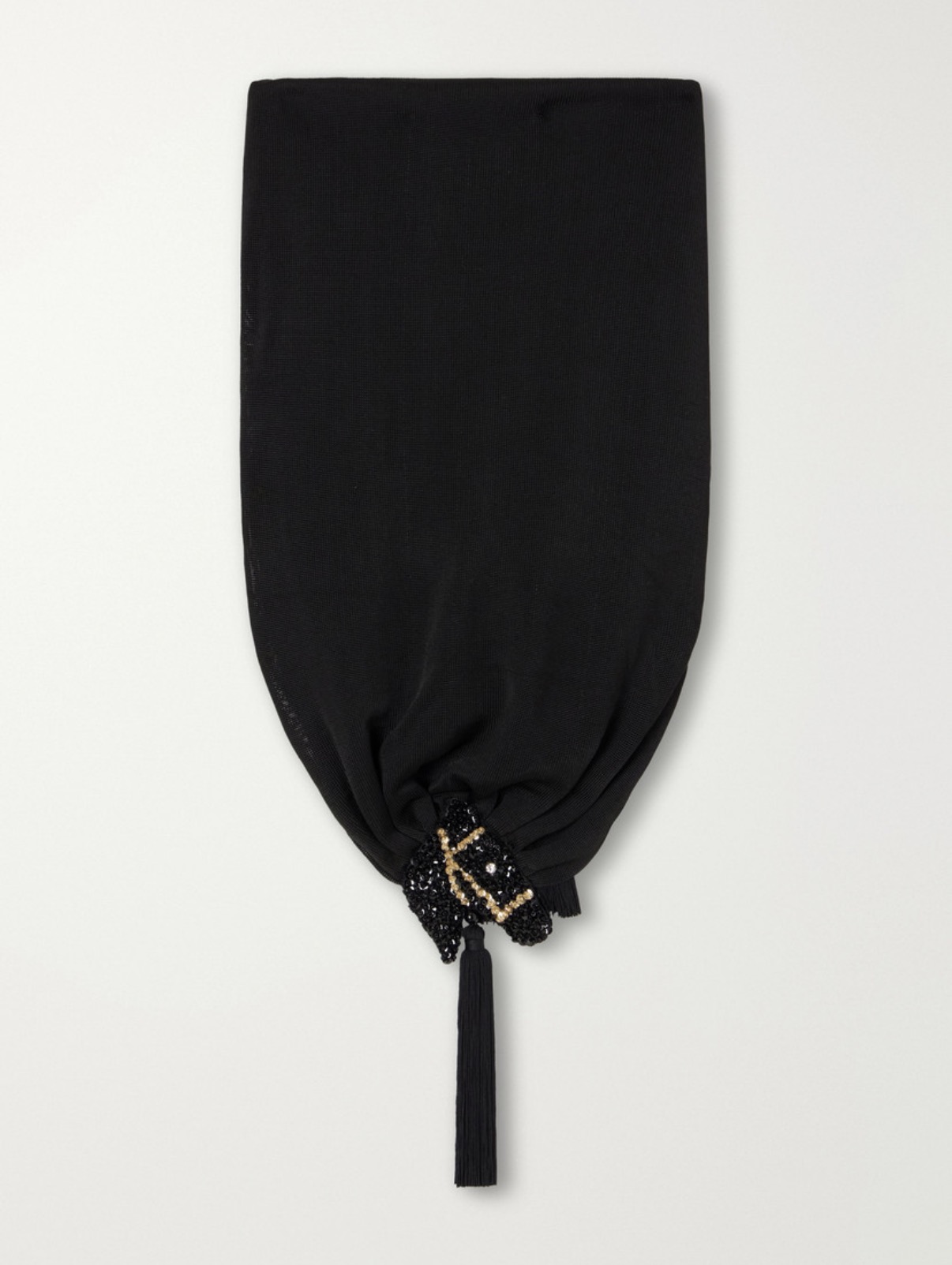 BODE Embellished tasseled woven scarf